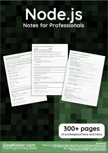 NodeJS Notes For Professionals