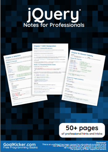 Jquery Notes For Professionals